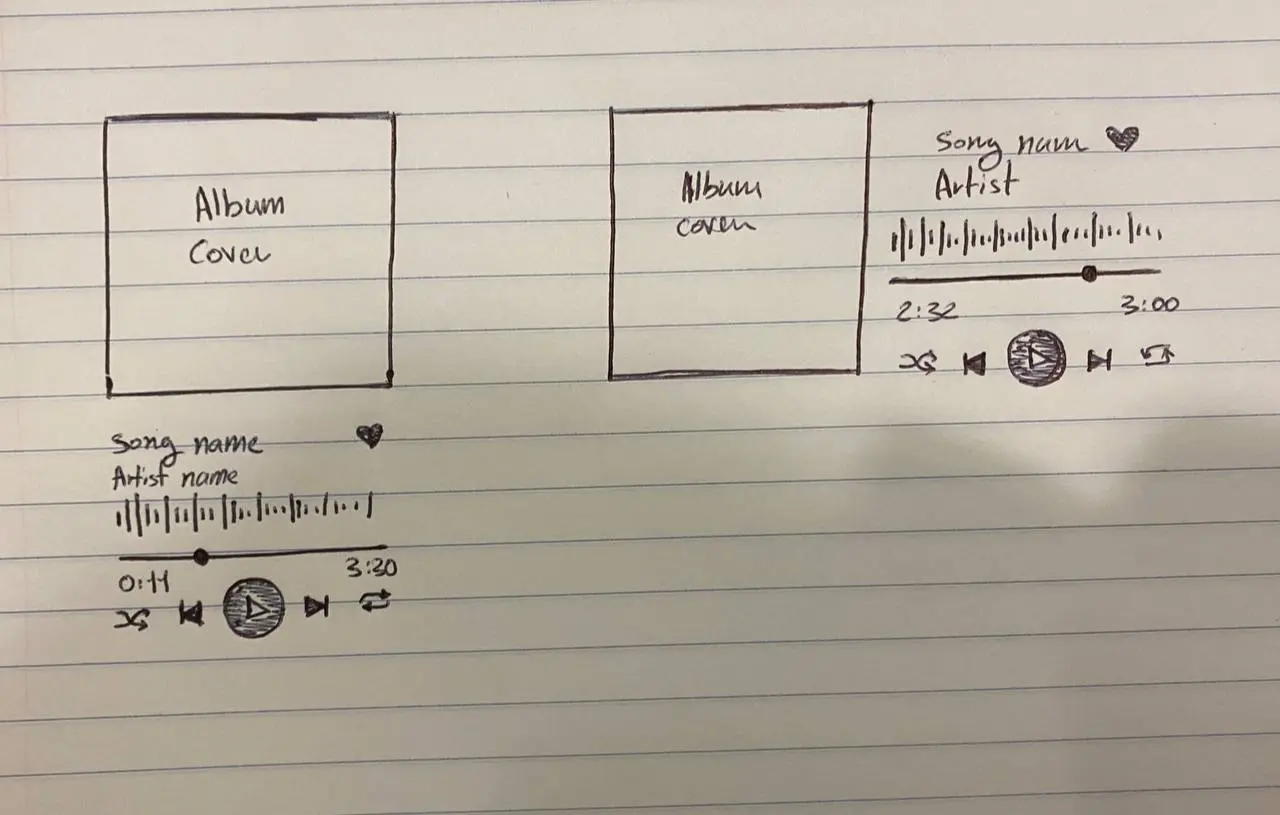 Music Player Sketch 